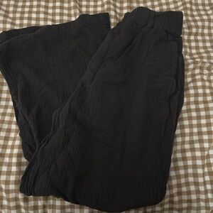 Women’s Linen Black Pants